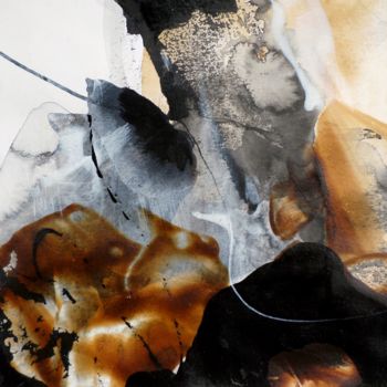 Peinture intitulée "Un mot sur le vent…" par Isabelle Mignot, Œuvre d'art originale