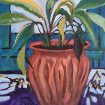 Pittura intitolato "Plante Grandiose/Pr…" da Judydcreates, Opera d'arte originale, Olio