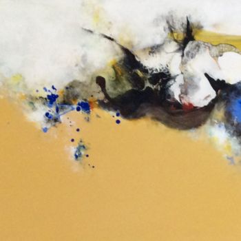 Painting titled "Le poids des maux" by Marie Bariseel, Original Artwork, Acrylic