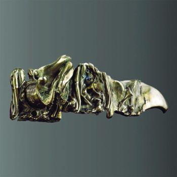 Sculpture intitulée "Abstrait" par Sak, Œuvre d'art originale