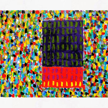 Peinture intitulée "LIBRARY TRIPTYCH" par Jean Mirre, Œuvre d'art originale, Huile