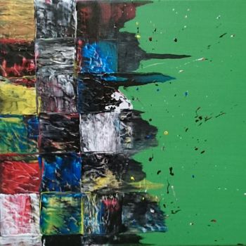 Peinture intitulée "Déforestation : L080" par Laou, Œuvre d'art originale, Acrylique