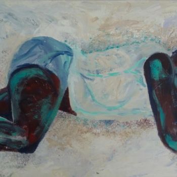 Painting titled "Resting" by Jill Carrott, Original Artwork, Acrylic