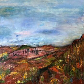 Painting titled "Ma France..." by Marie Claude Lambert, Original Artwork, Acrylic