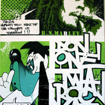 Painting titled "Robert Nesta Marley…" by Don, Original Artwork, Spray paint