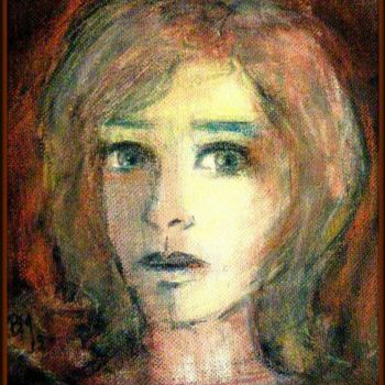 Malerei mit dem Titel "Kleines Nachtportra…" von Barbaram, Original-Kunstwerk, Acryl