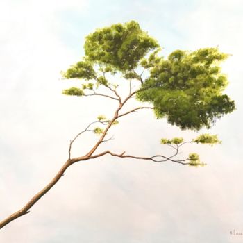 Pintura titulada "Le pin" por Noëlle Lassailly, Obra de arte original, Acrílico