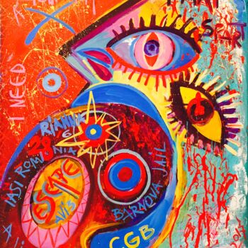 "The dominance" başlıklı Tablo Kaola Oty tarafından, Orijinal sanat, Akrilik