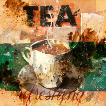 Painting titled ""tea refreshing" Jo…" by Jordi Prat Pons, Original Artwork