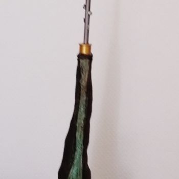 Sculpture titled "Echassier" by Laydev, Original Artwork, Ceramics