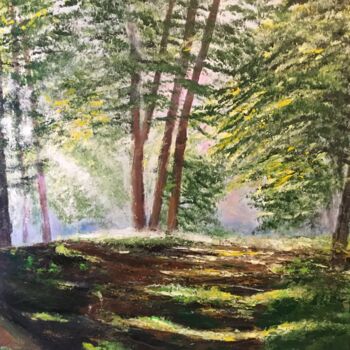 Peinture intitulée "L'orée" par Anne Vignau, Œuvre d'art originale