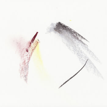 Drawing titled "Abstraction_5" by Bob Clement, Original Artwork, Pastel