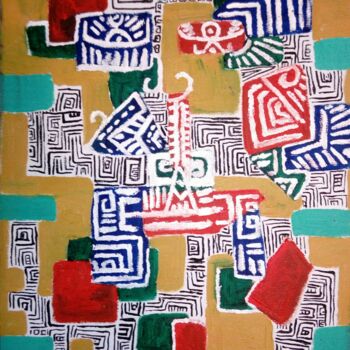 「###taponiponi###」というタイトルの絵画 Teretoma Tapiによって, オリジナルのアートワーク