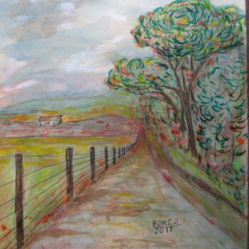 Pintura intitulada "CAMINHO DO INTERIOR" por Romeo Zanchett, Obras de arte originais, Acrílico