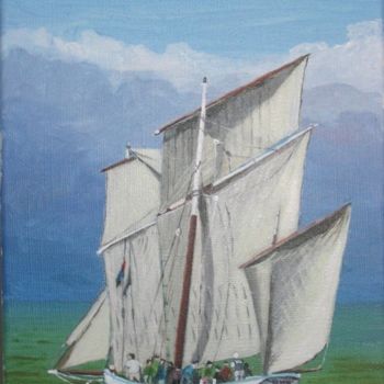 Peinture intitulée "LA GRANVILAISE" par Desnoyers, Œuvre d'art originale, Acrylique