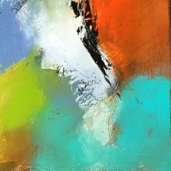 Painting titled "Voyage 1" by Suely Blot, Original Artwork, Acrylic