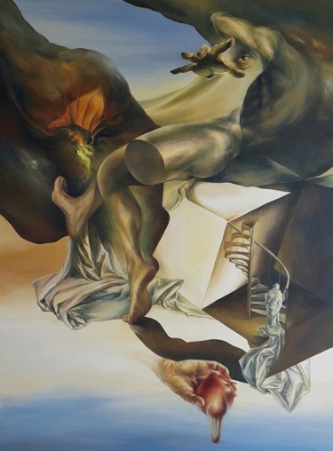 绘画 标题为“Wrapped in its own…” 由Natalya Doudell, 原创艺术品, 油