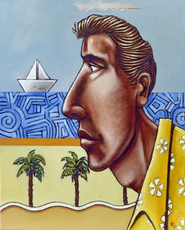 Peinture intitulée "il était un petit b…" par Pascal Buffard, Œuvre d'art originale