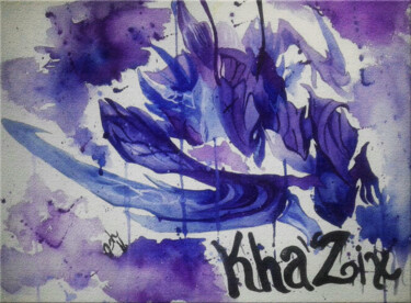Pintura titulada "khazix LEAGUE OF LE…" por Ashely, Obra de arte original