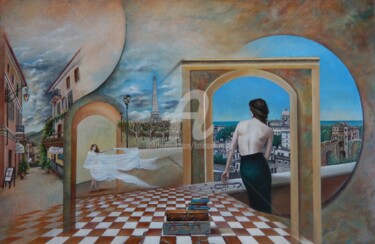 Pintura titulada "Rien ne será comme…" por Fatima Marques, Obra de arte original, Oleo