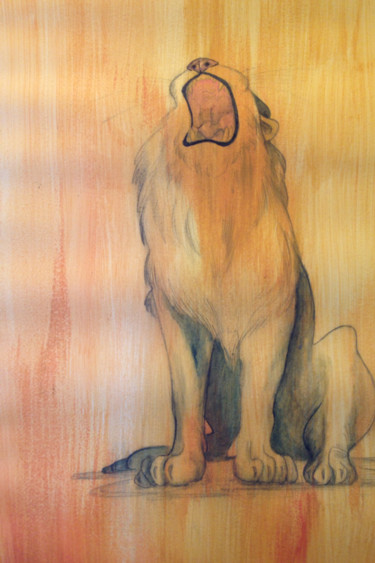 Tightrope-Lion progress 4 绘画 标题为“Tightrope-Lion prog…” 由Oberlin The Artist, 原创艺术品, 丙烯