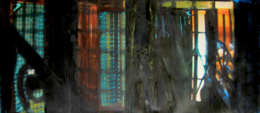 Painting titled "Elevator, Chinese W…" by Dmitri Matkovsky, Original Artwork, Acrylic