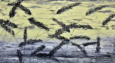 绘画 标题为“Grass And Yellow Sky” 由Daniel Urbaník, 原创艺术品, 油