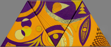 Peinture intitulée "graphisme-3-acryliq…" par Alice Queffelec, Œuvre d'art originale, Acrylique