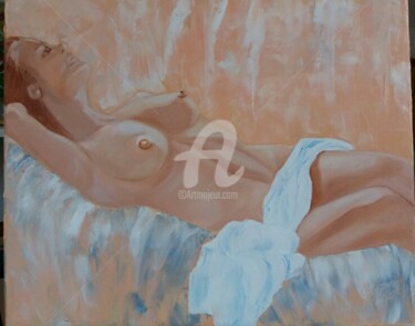 Peinture intitulée "le repos.jpg" par Catherine Gauvrit, Œuvre d'art originale, Huile