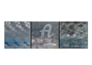 Peinture intitulée "Submarine (triptyqu…" par Map'Titartisterie, Œuvre d'art originale, Acrylique