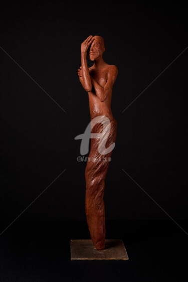 Le déni.. Sculpture intitulée "Le déni.." par Valerie Barrault, Œuvre d'art originale, Céramique