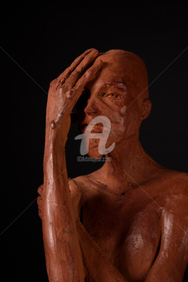 Sculpture intitulée "le déni." par Valerie Barrault, Œuvre d'art originale, Céramique