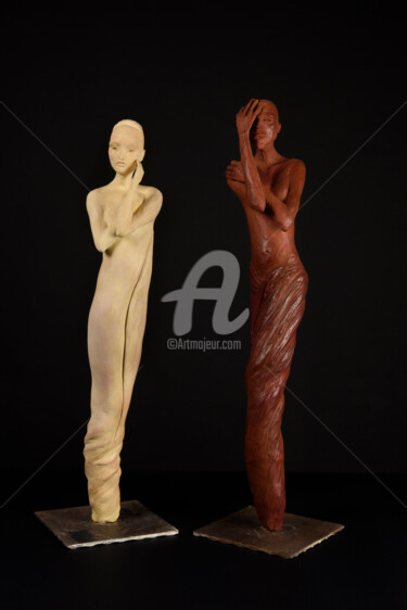 Sculpture intitulée "lesdeux.jpg" par Valerie Barrault, Œuvre d'art originale