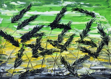 绘画 标题为“Grass In Green” 由Daniel Urbaník, 原创艺术品, 丙烯