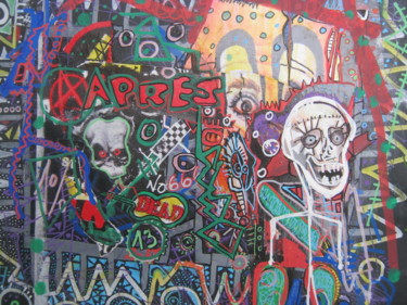 Peinture intitulée "apres!" par Girerd Christophe, Œuvre d'art originale, Acrylique