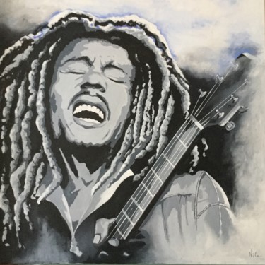 Ζωγραφική με τίτλο "Bob Marley" από Nicole Payri, Αυθεντικά έργα τέχνης
