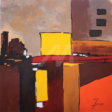 Peinture intitulée "Un Soir avec Toi" par Edith Verdickt, Œuvre d'art originale, Acrylique