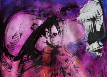 Schilderij getiteld "le vent l'emportera" door Francisco  Duart Mendes, Origineel Kunstwerk, Inkt