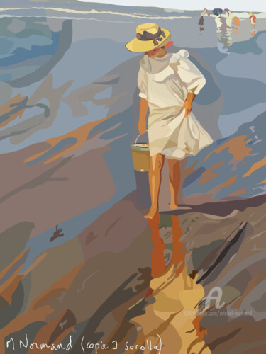 2017-05-31-plage-copie-j-sorolla.png Arte digital titulada "2017-05-31-plage-co…" por Michel Normand, Obra de arte original