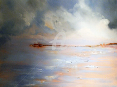 제목이 "The Pier at Bournem…"인 미술작품 Elizabeth Williams로, 원작, 기름