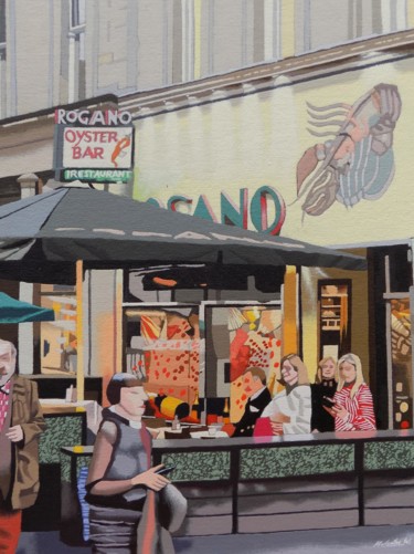 Oyster Bar Peinture intitulée "Oyster Bar" par Malc, Œuvre d'art originale, Acrylique