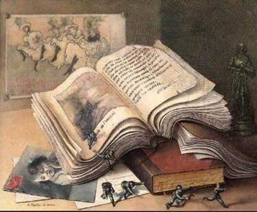 Peinture intitulée "Une page de tournée" par André Martins De Barros, Œuvre d'art originale, Autre
