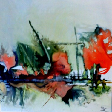 Peinture intitulée "la-nature-en-couleu…" par Bernard Courtalon (courtaloni), Œuvre d'art originale, Encre