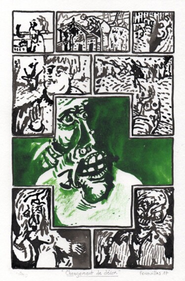「Changement de décor.」というタイトルの描画 Jean-Bernard Fenouillasによって, オリジナルのアートワーク
