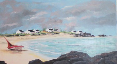 Peinture intitulée "Douceur Marine" par Claudine Viégas, Œuvre d'art originale