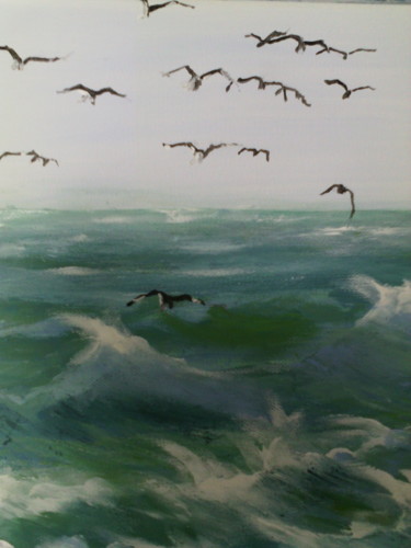 Peinture intitulée "L envol 2" par Claudine Viégas, Œuvre d'art originale