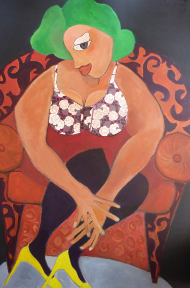 Peinture intitulée "CELESTE REVE" par Martine Flory, Œuvre d'art originale, Acrylique