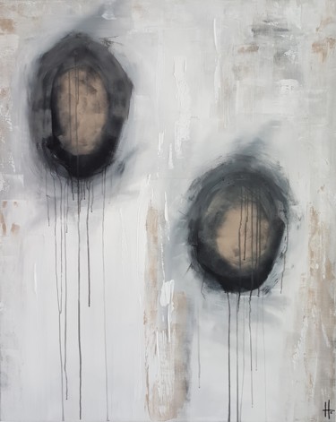 Malerei mit dem Titel "GRAND TABLEAU ABSTR…" von Sandrine Hartmann, Original-Kunstwerk