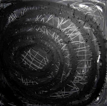 Peinture intitulée "La griffure, Acryli…" par Briga, Œuvre d'art originale, Acrylique