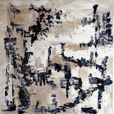 Peinture intitulée "regard-interieur-II…" par Eliette Gaurin, Œuvre d'art originale, Huile